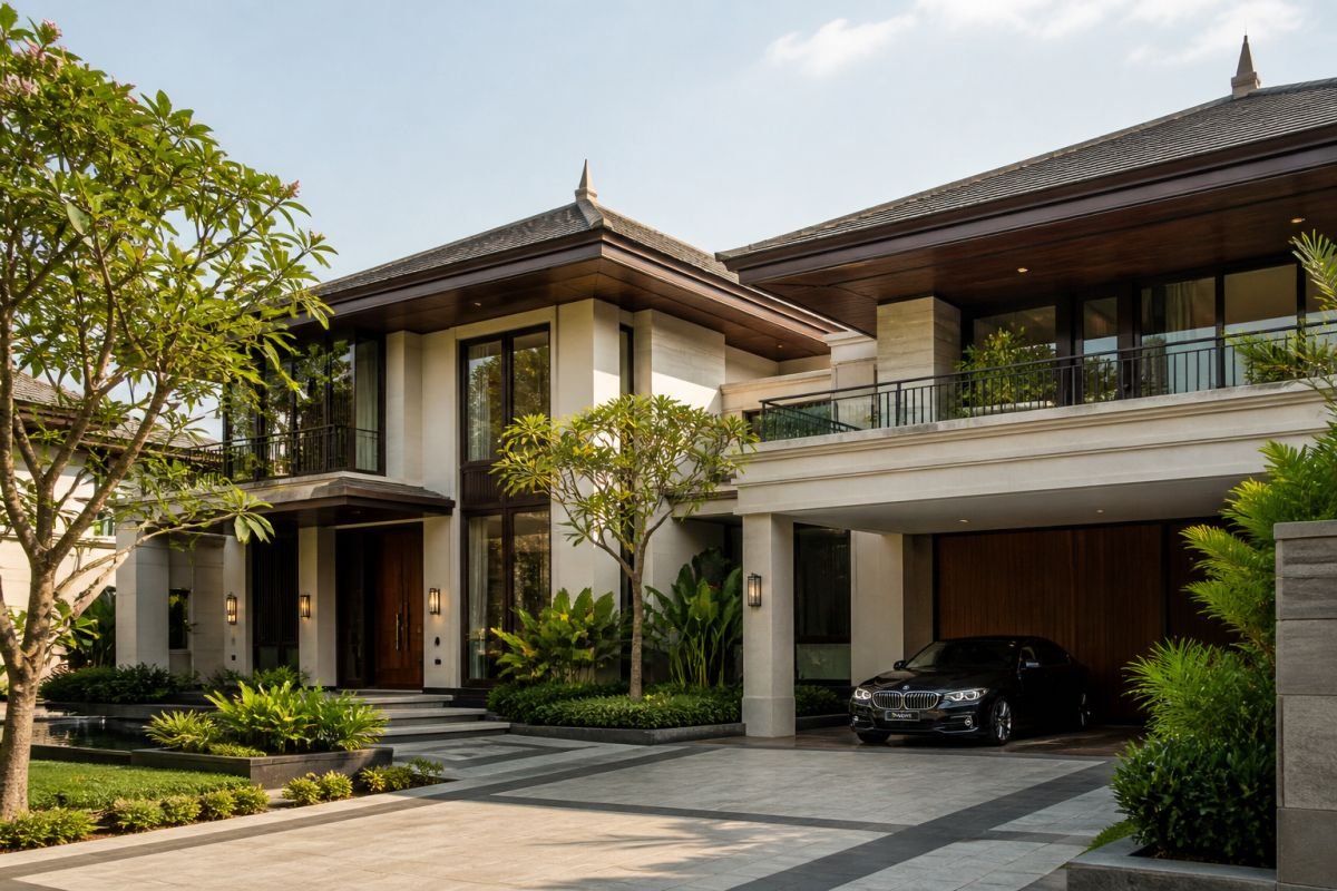 South-East Asian architecture villas at Emaar MGF The Vilas Gurgaon