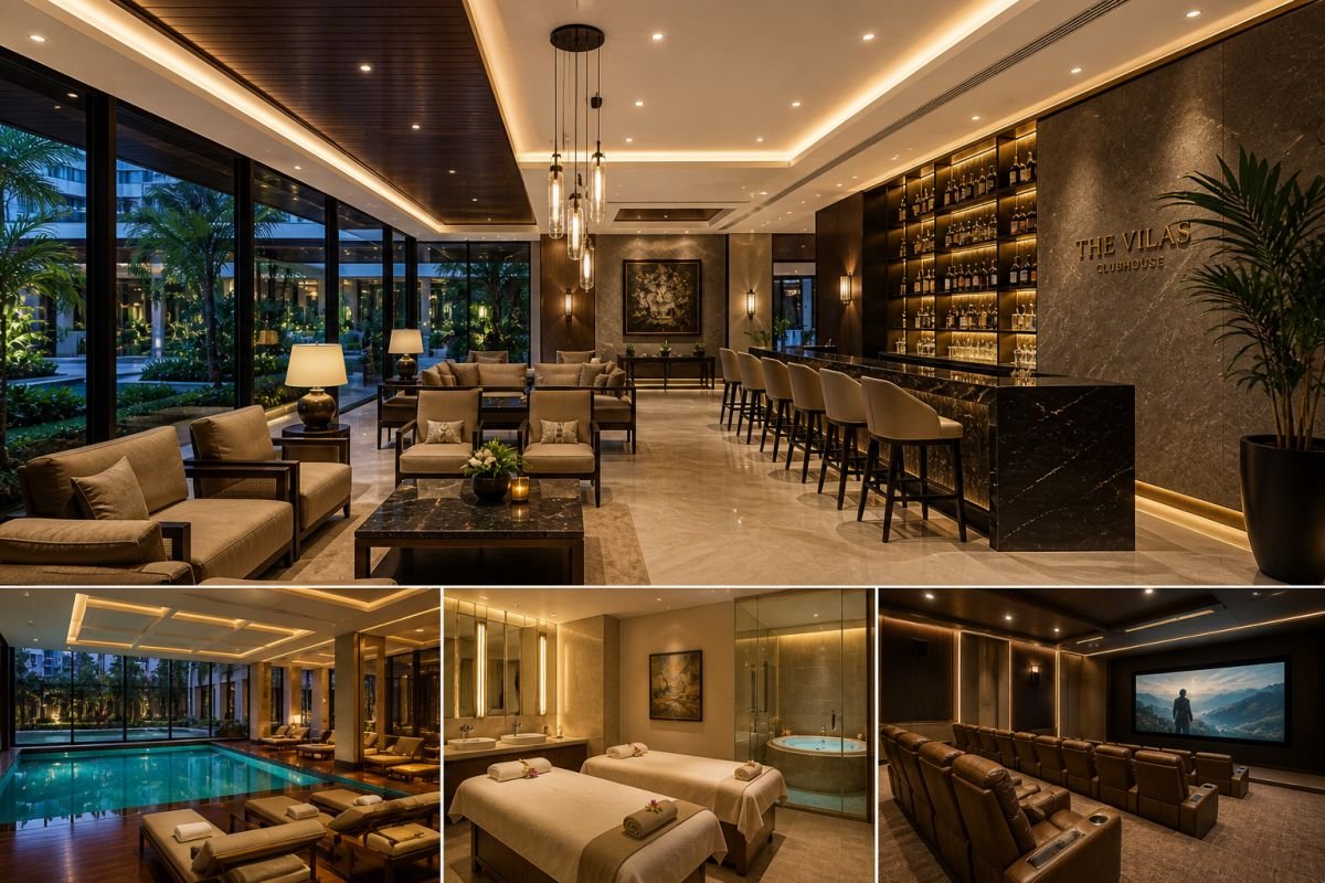luxury clubhouse spa and lounge at Emaar MGF The Vilas Gurgaon
