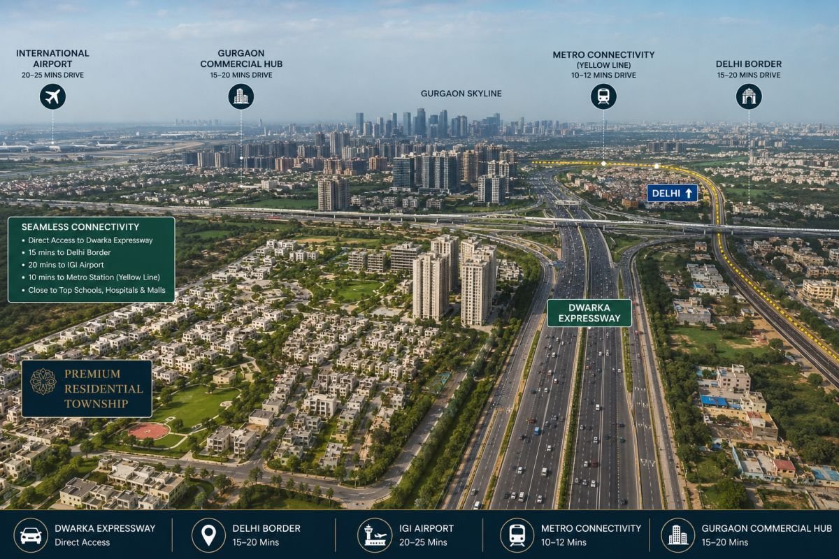 Experion The Westerlies connectivity to Dwarka Expressway and Delhi