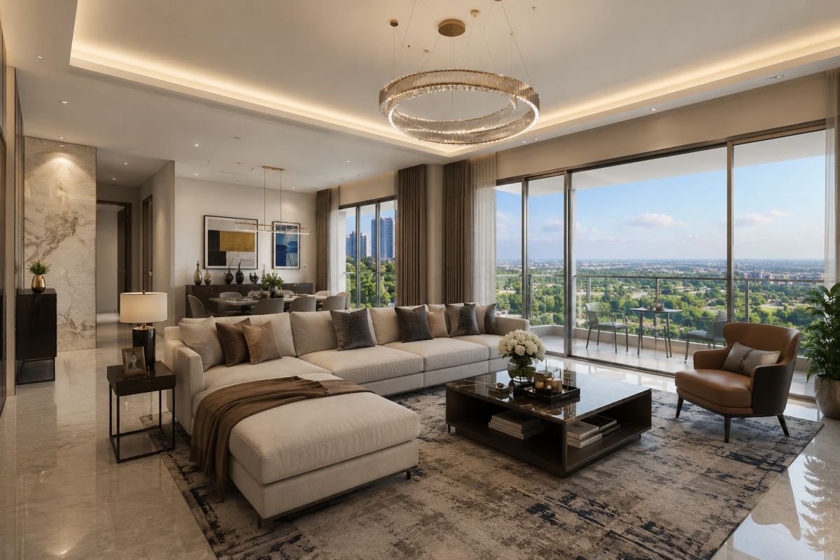 Spacious apartment interior at Experion Windchants Gurgaon