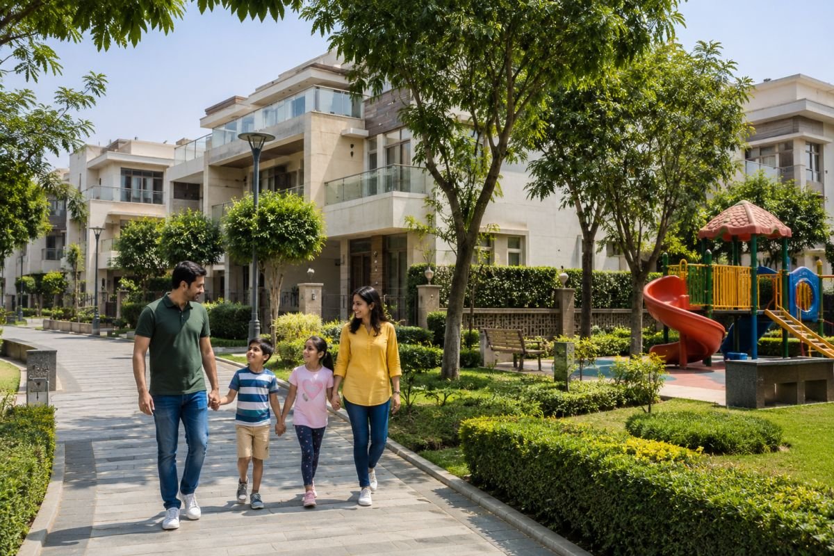 Family lifestyle inside BPTP Amstoria Sector 102 Gurgaon