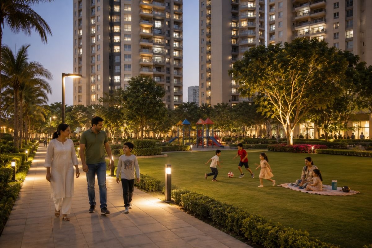 Family living environment at DLF The Ultima Sector 81 Gurgaon