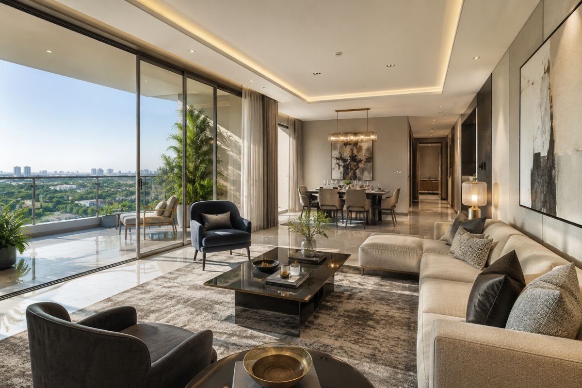 Spacious apartment layout at Godrej Air Gurgaon