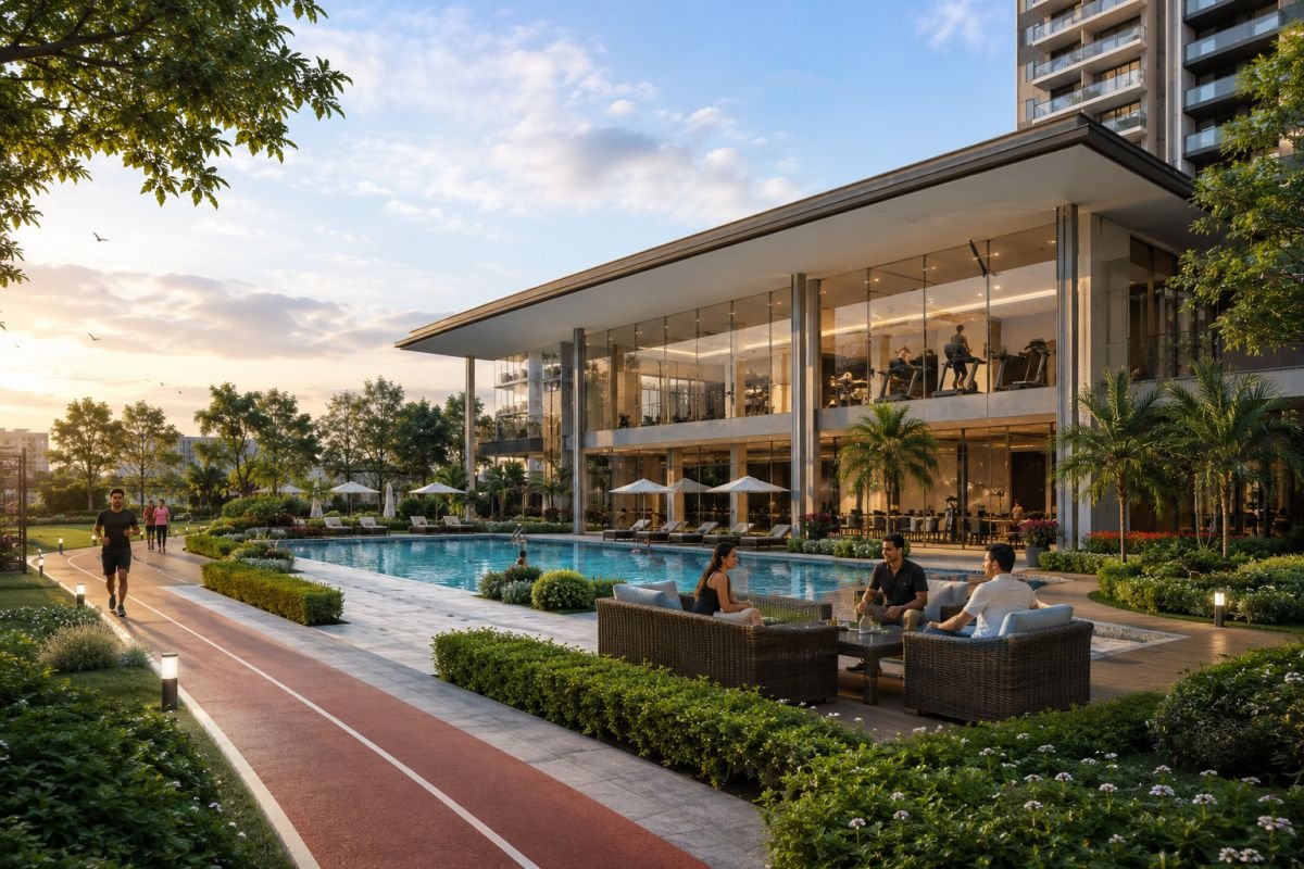 Clubhouse and lifestyle amenities at Godrej Air Sector 85