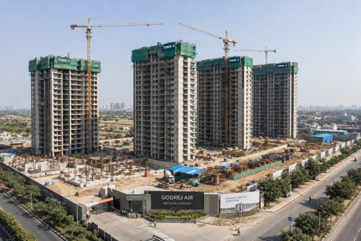 Godrej Air Sector 85 Gurgaon construction progress