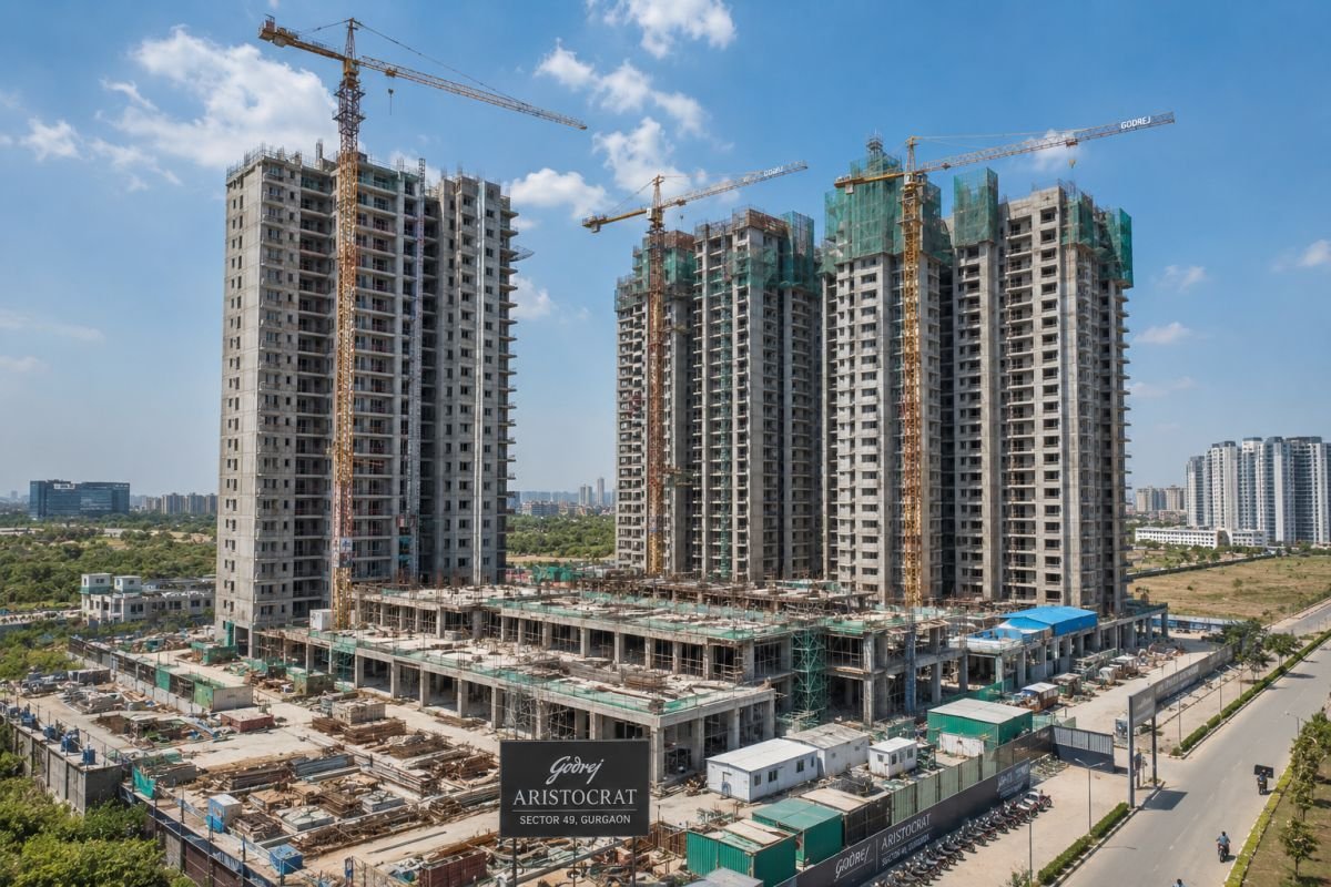Godrej Aristocrat Sector 49 construction progress