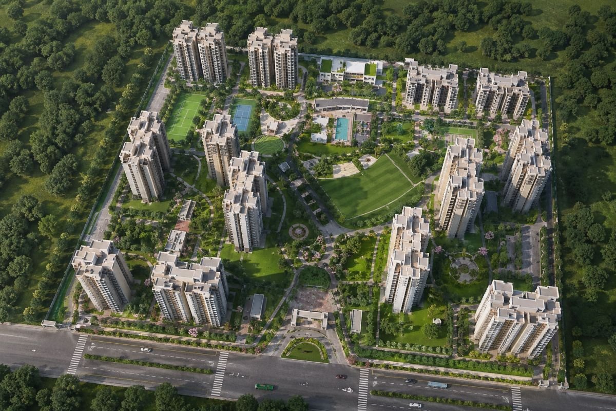Godrej Meridien master plan low density layout Sector 106 Gurgaon