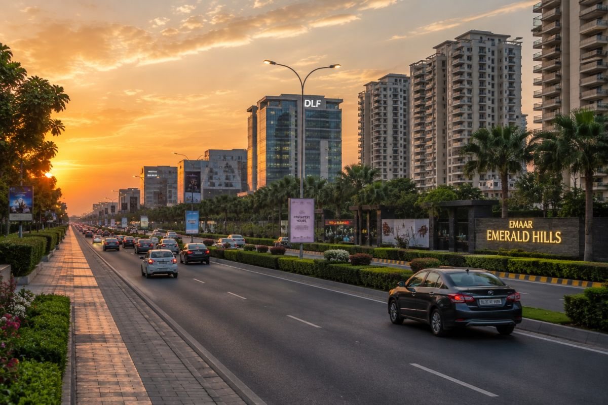 Golf Course Extension Road connectivity near Emaar Emerald Hills Gurgaon