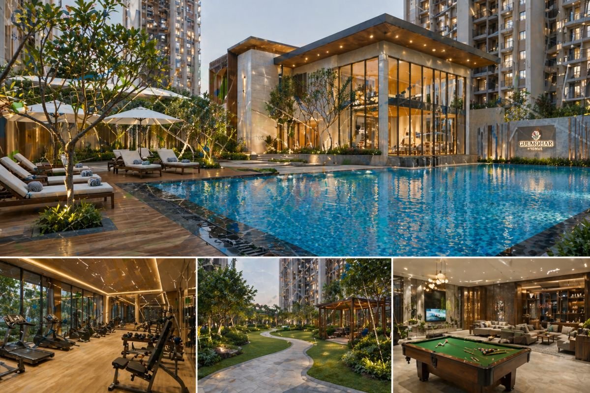 clubhouse swimming pool and amenities Indiabulls Gulmohar Avenue Gurgaon