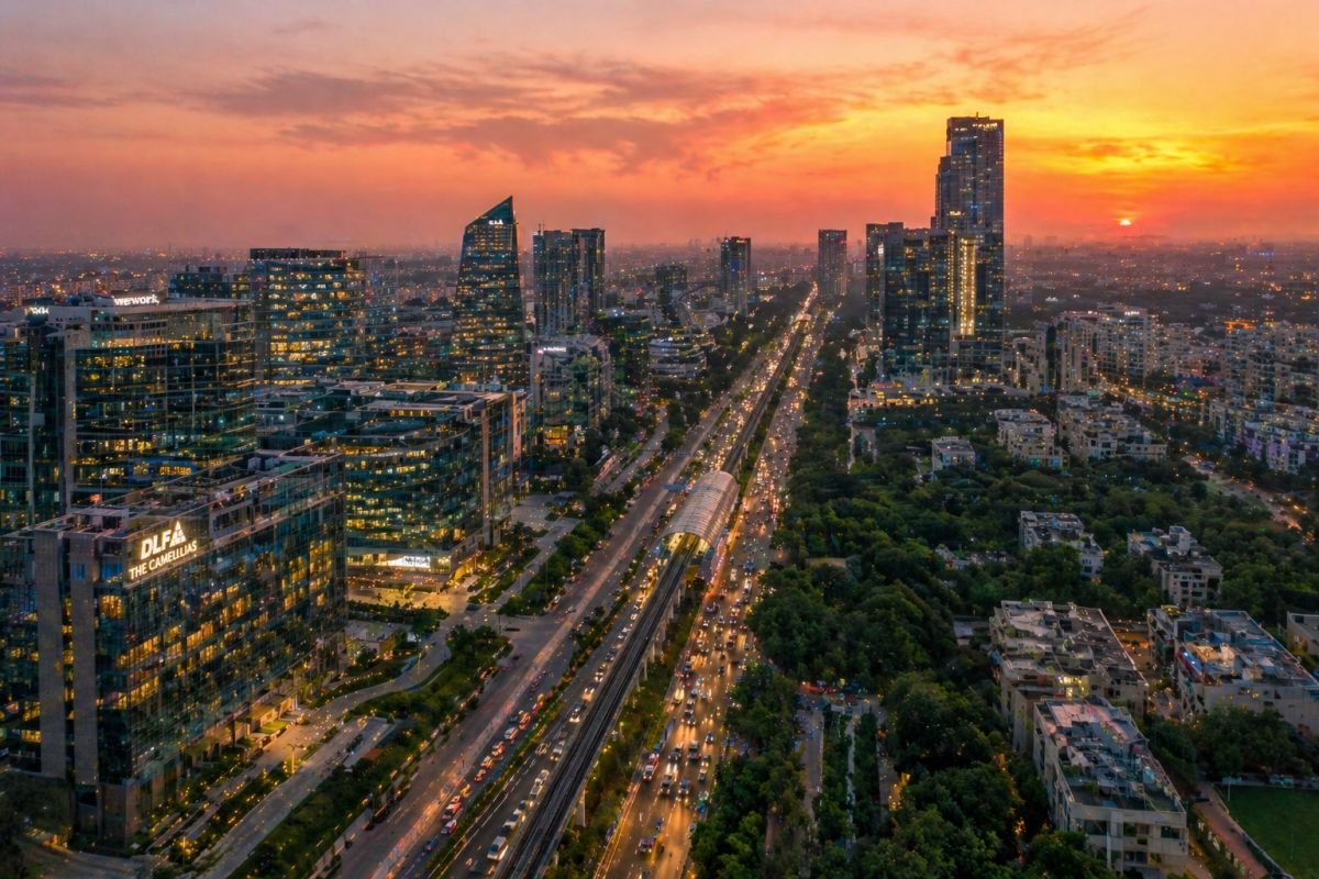 Gurgaon real estate investment growth Golf Course Road skyline appreciation