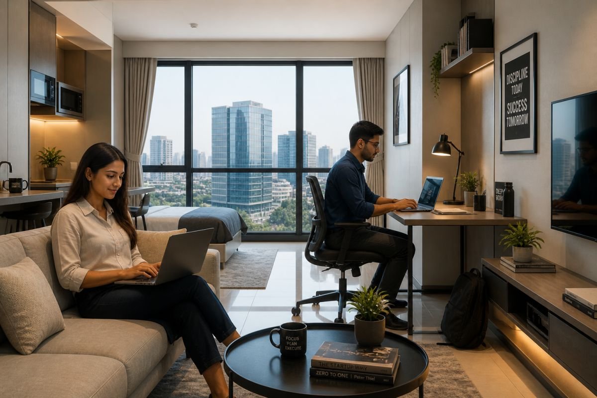 working professionals lifestyle Gurgaon corporate tenants modern urban living