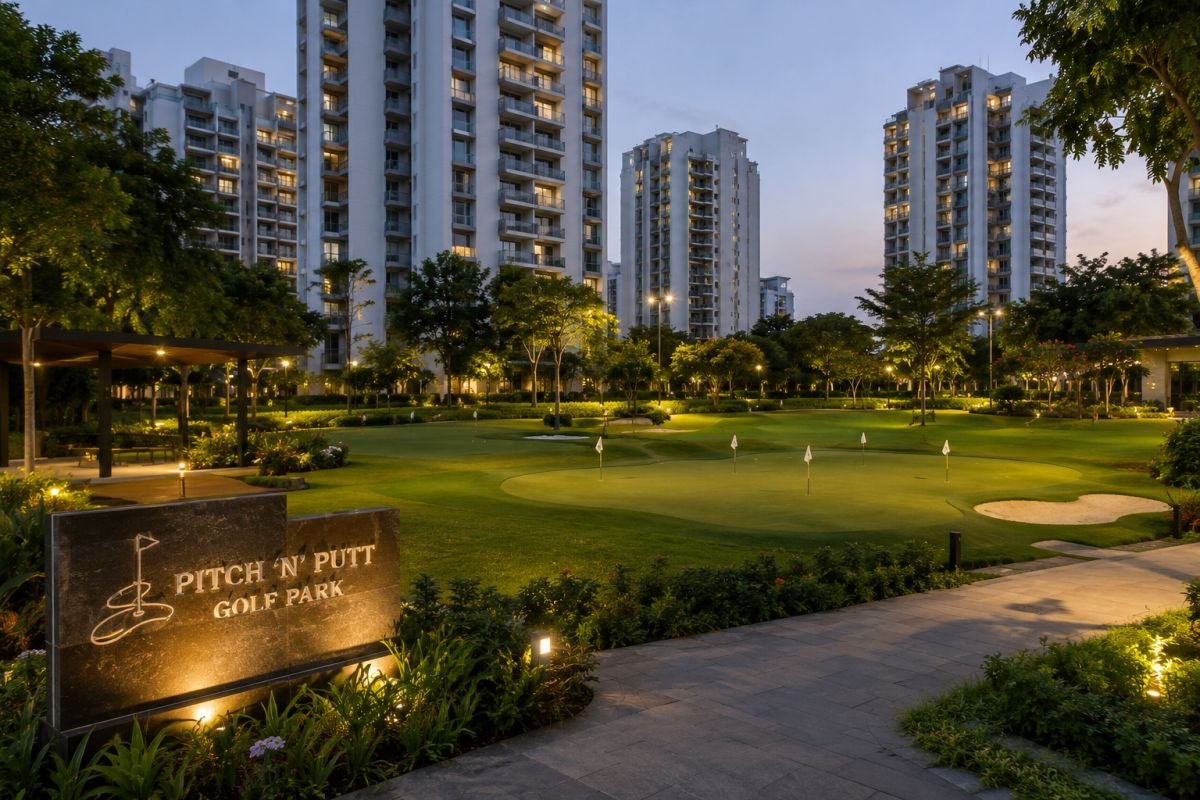 Golf-inspired lifestyle amenities at Ireo Skyon Gurgaon