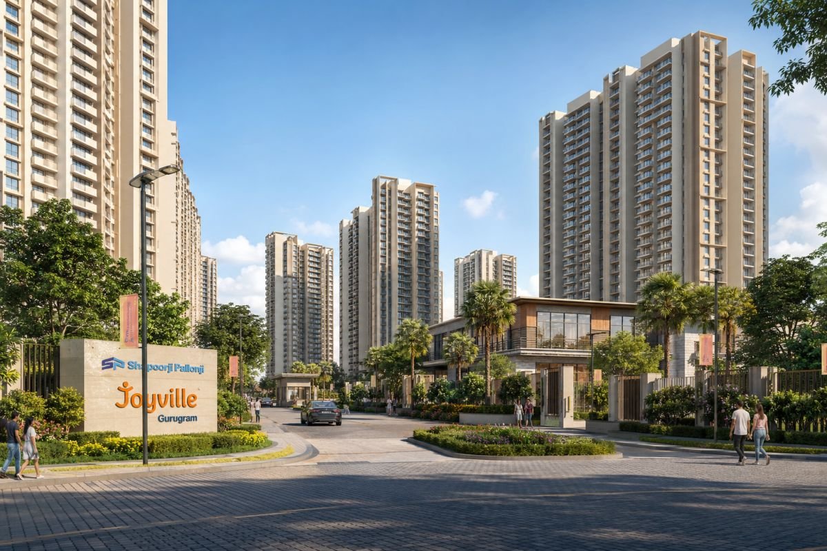Premium apartment towers at Shapoorji Pallonji Joyville Gurgaon