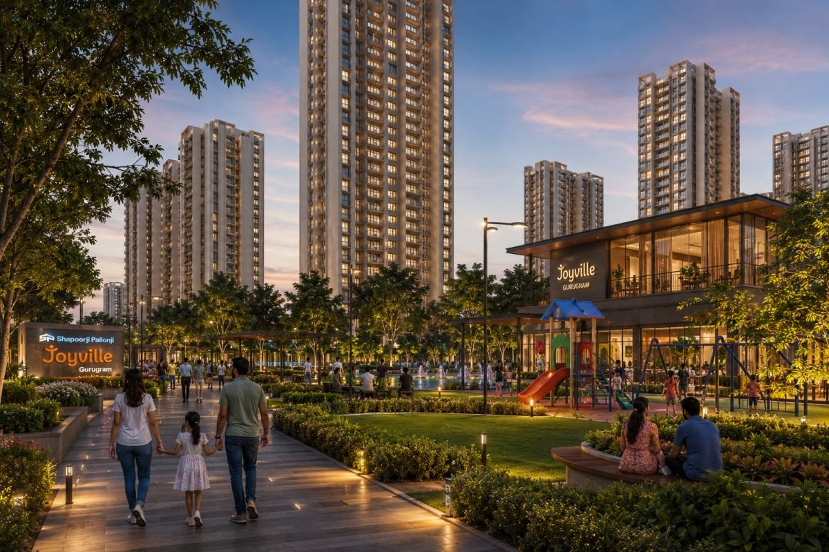 Community living environment at Shapoorji Pallonji Joyville Gurugram