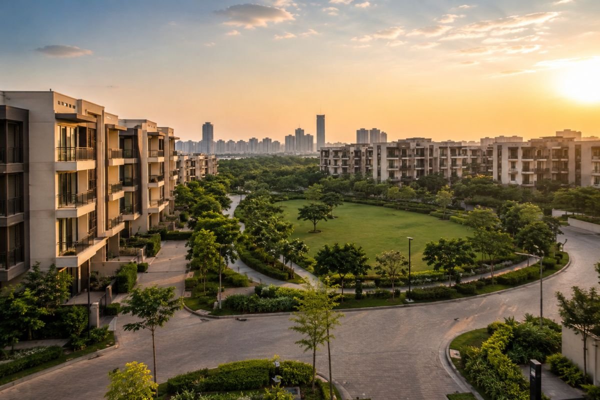Low density luxury floors in Gurgaon with open green spaces