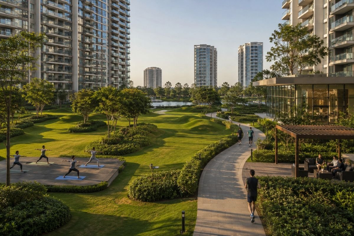 Golf-inspired lifestyle at M3M Capital Sector 113Open greens and premium lifestyle environment at M3M Capital
