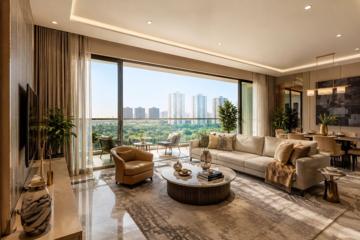 Spacious 3 and 4 BHK apartment layouts at M3M Crown
