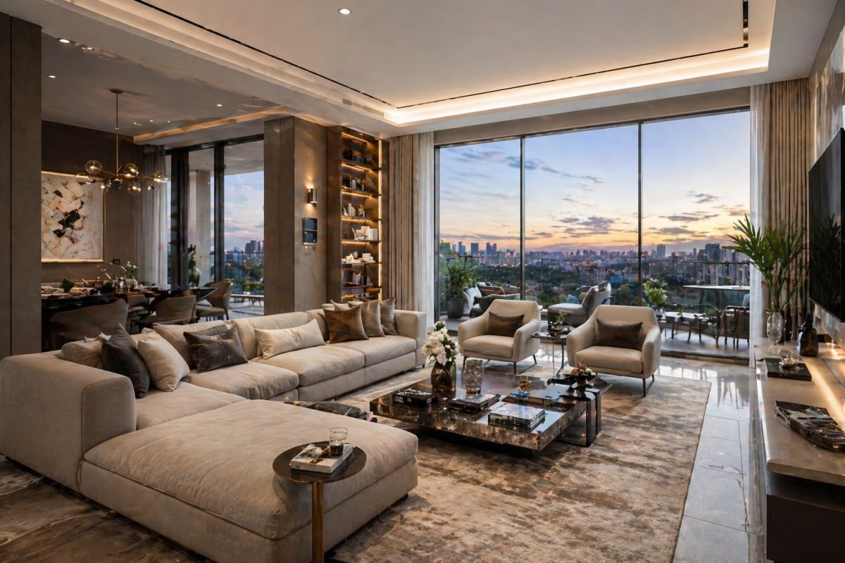M3M Ikonic 3.5 BHK luxury apartment interior with spacious layout