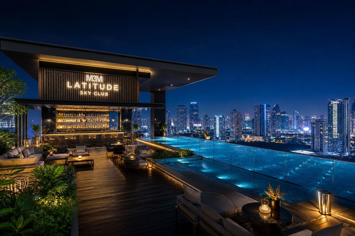 M3M Latitude sky clubhouse observatory deck panoramic skyline Gurgaon