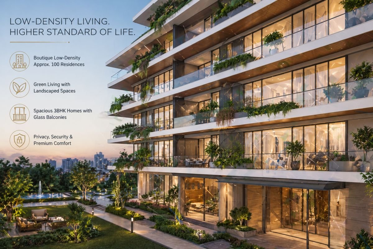 Modern architecture design of M3M Opus low density luxury residences Gurgaon