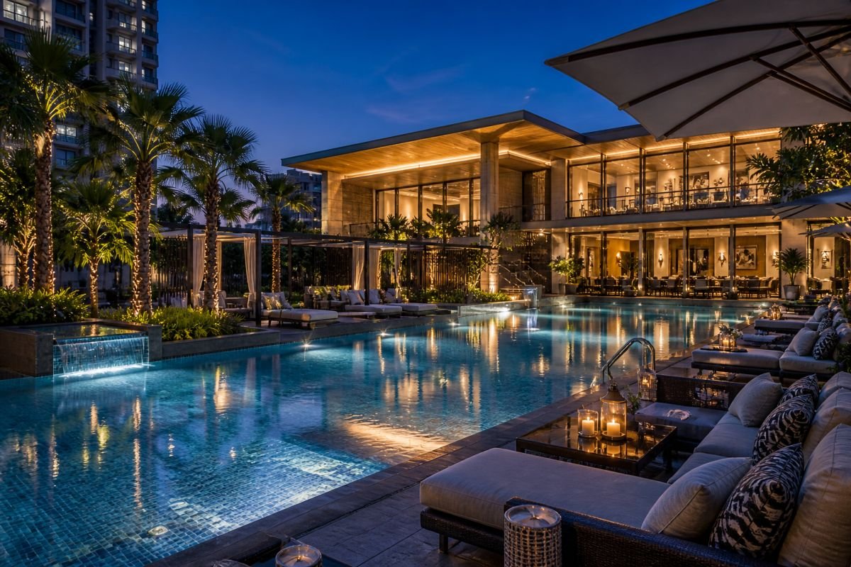 M3M Polo Suites amenities swimming pool luxury township Gurgaon