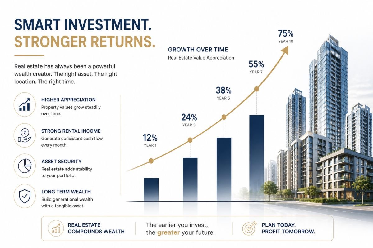 real estate investment growth Gurgaon studio apartment ROI trend
