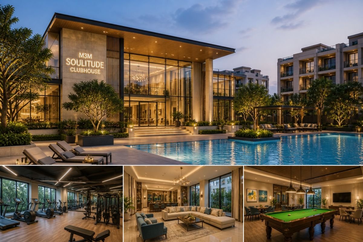 M3M Soulitude clubhouse amenities pool gym Gurgaon