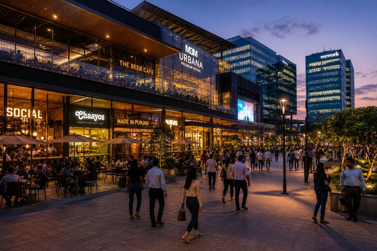 M3M Urbana retail shops cafes offices high footfall Gurgaon