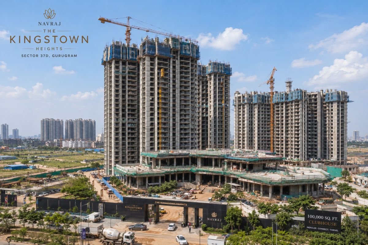 Construction progress of Navraj The Kingstown Heights Gurgaon