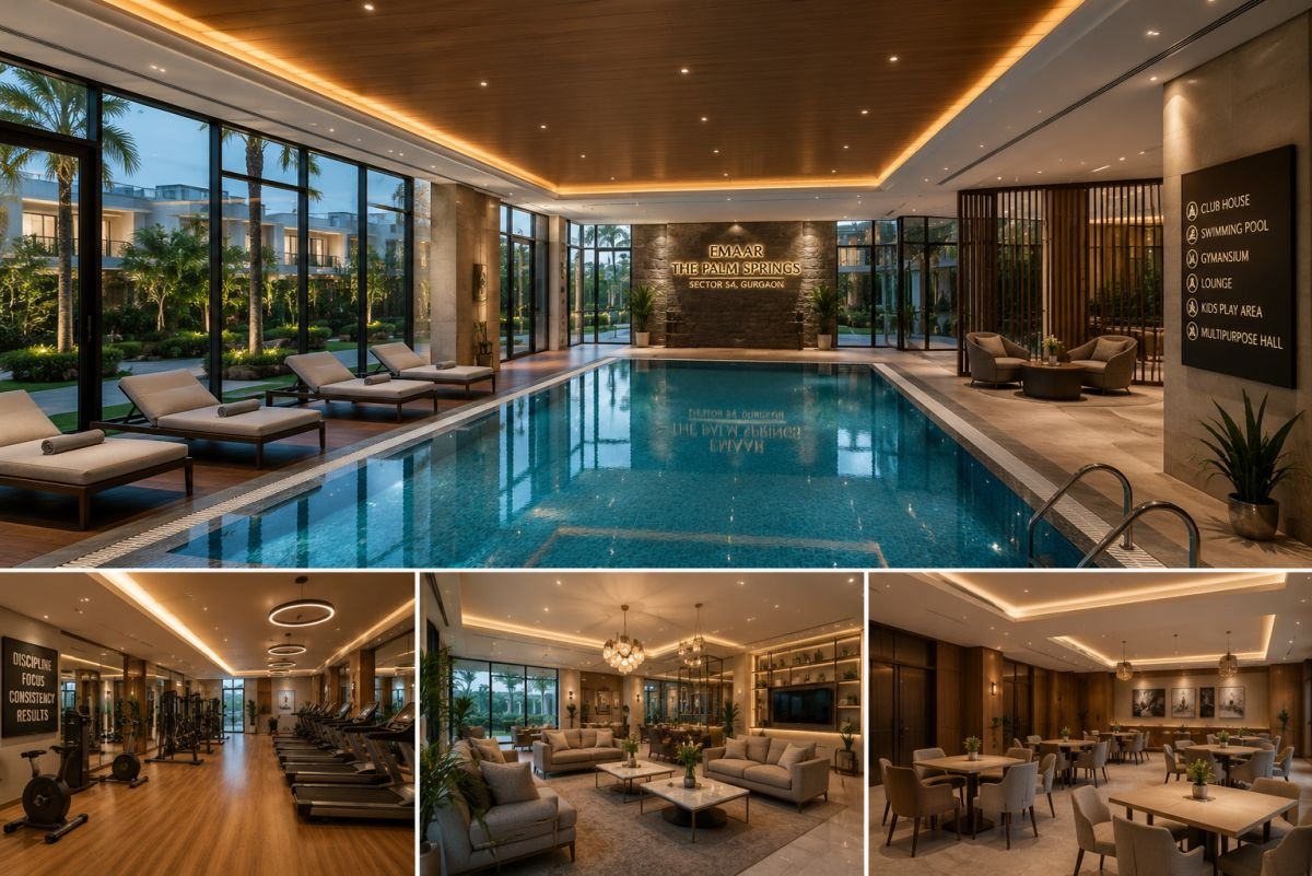 Emaar Palm Springs clubhouse swimming pool gym amenities Gurgaon