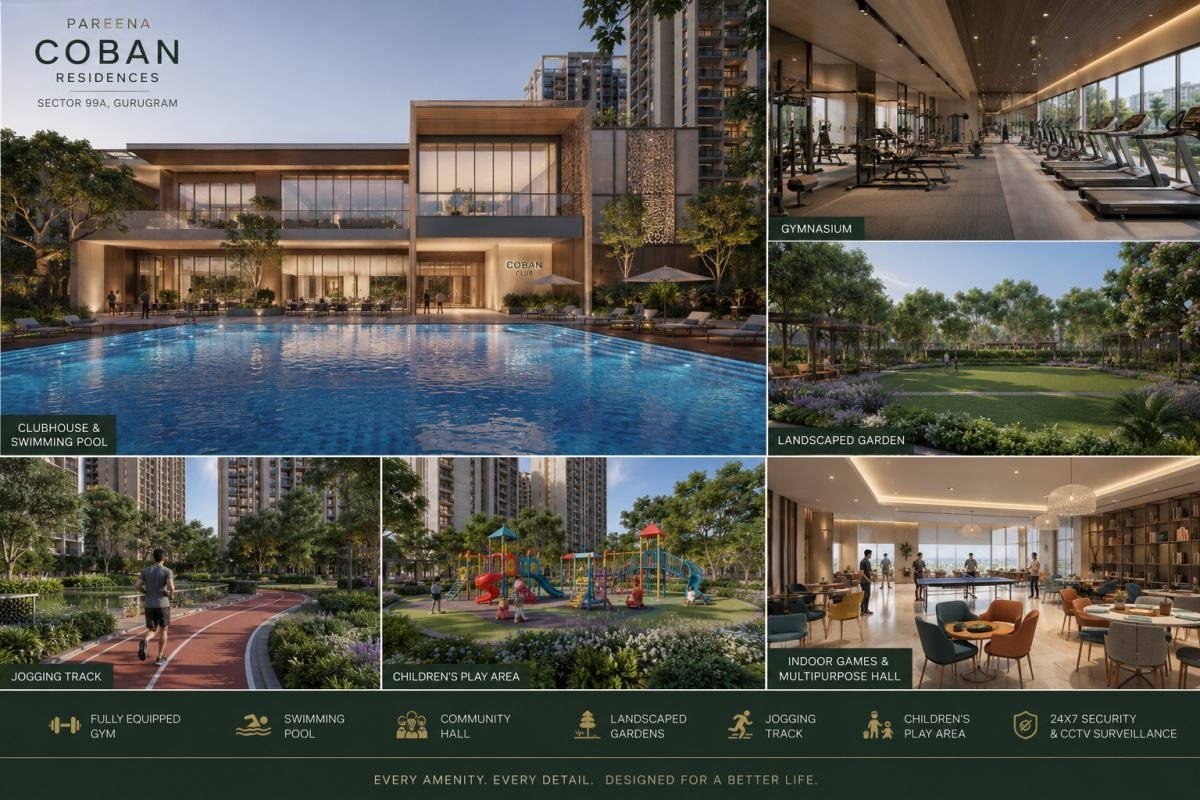 Clubhouse and lifestyle amenities at Pareena Coban Residences
