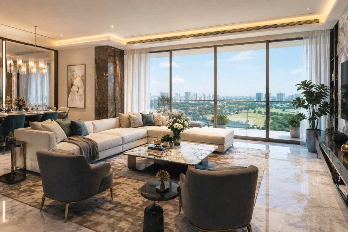 Luxury apartment interior at Satya Levante Residences Gurgaon