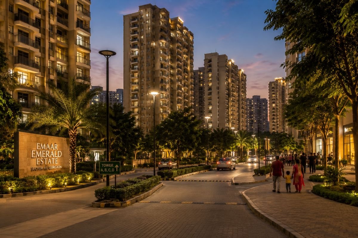 Sector 65 Gurgaon residential lifestyle and evening environment