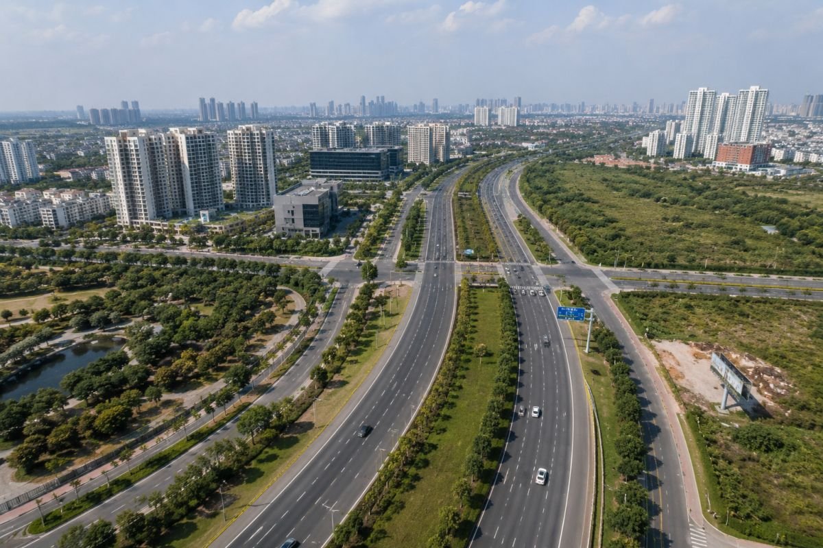 Southern Peripheral Road connectivity near M3M The Marina