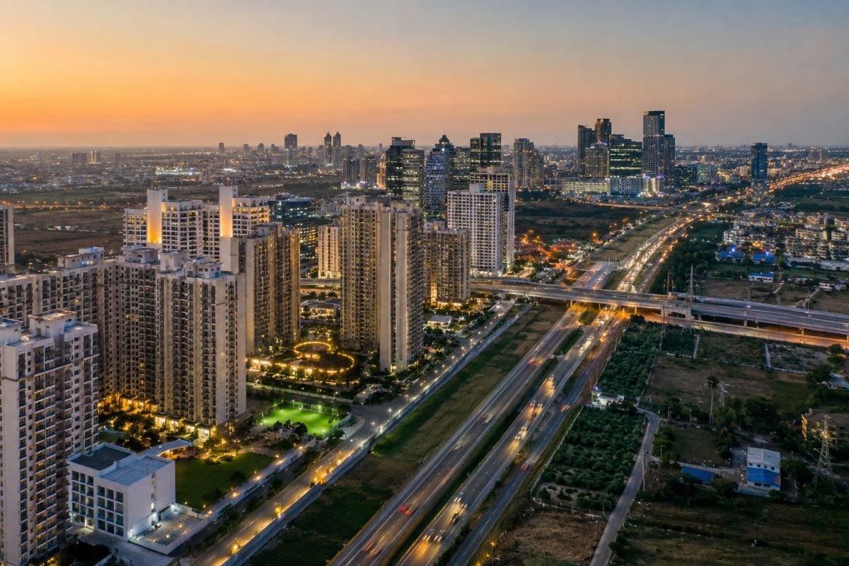 Sector 70A Gurgaon real estate skyline near SPR