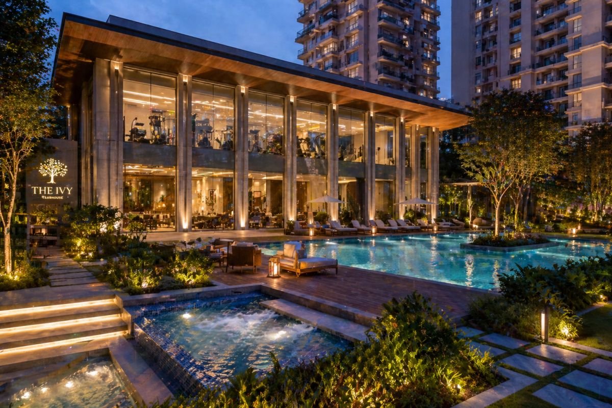Silverglades The Ivy amenities clubhouse gym pool landscaped garden Gurgaon