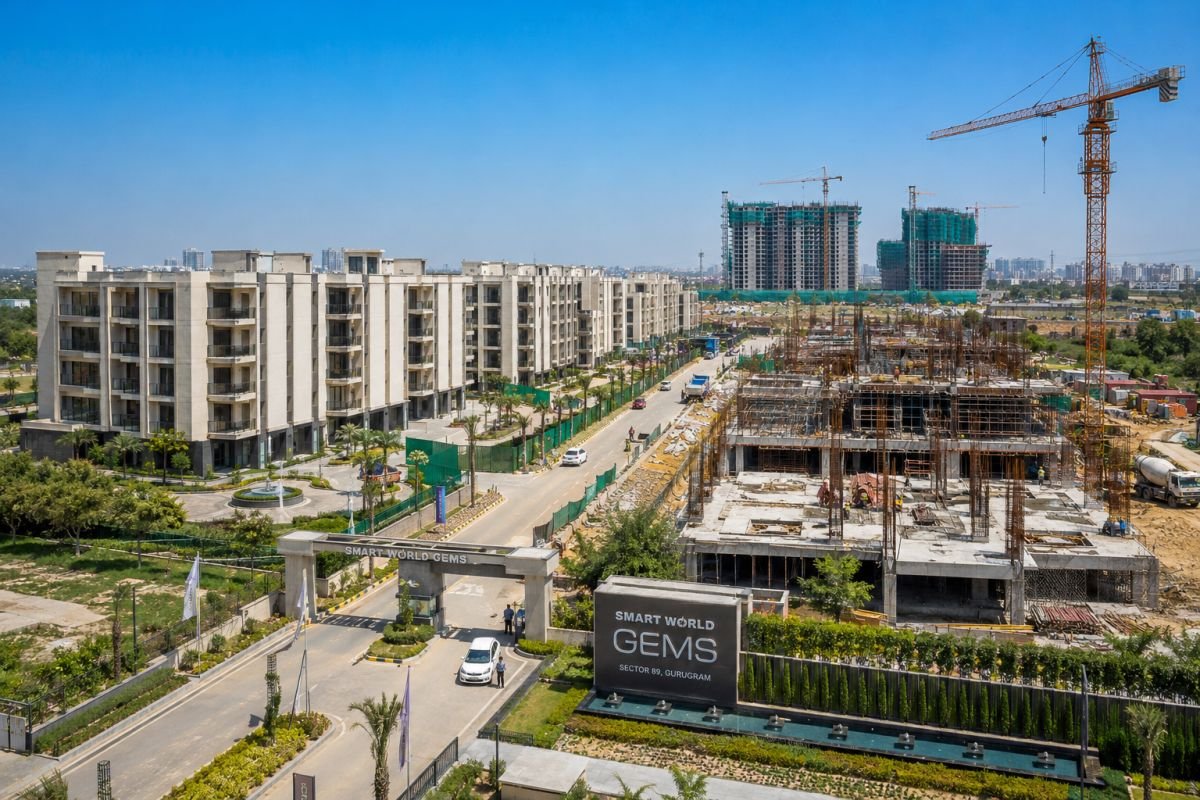 Smart World Gems Sector 89 Gurgaon construction progress