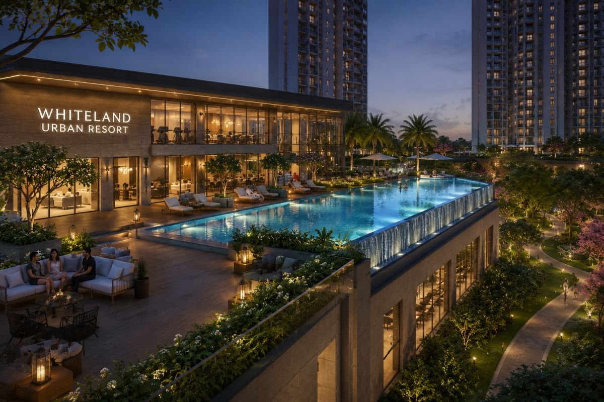 Clubhouse and resort-style amenities at Whiteland Urban Resort