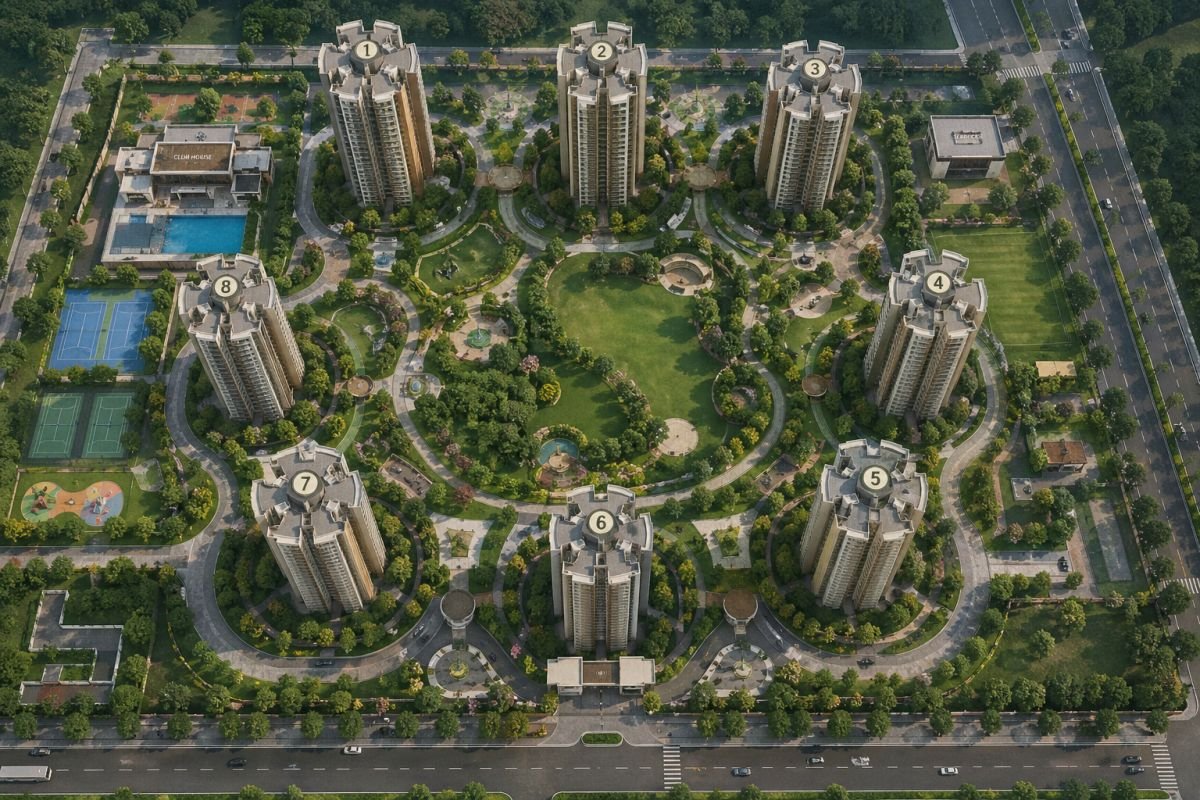 Anant Raj The Estate Residences Sector 63A Gurgaon master plan layout