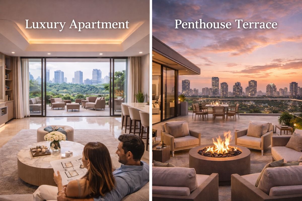 apartment vs penthouse comparison luxury housing Gurgaon