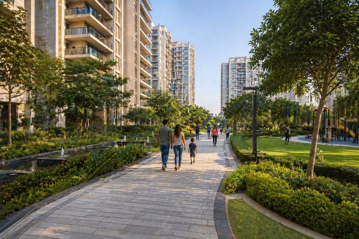 Birla Arika landscaped greens 75 percent open space low density Gurgaon