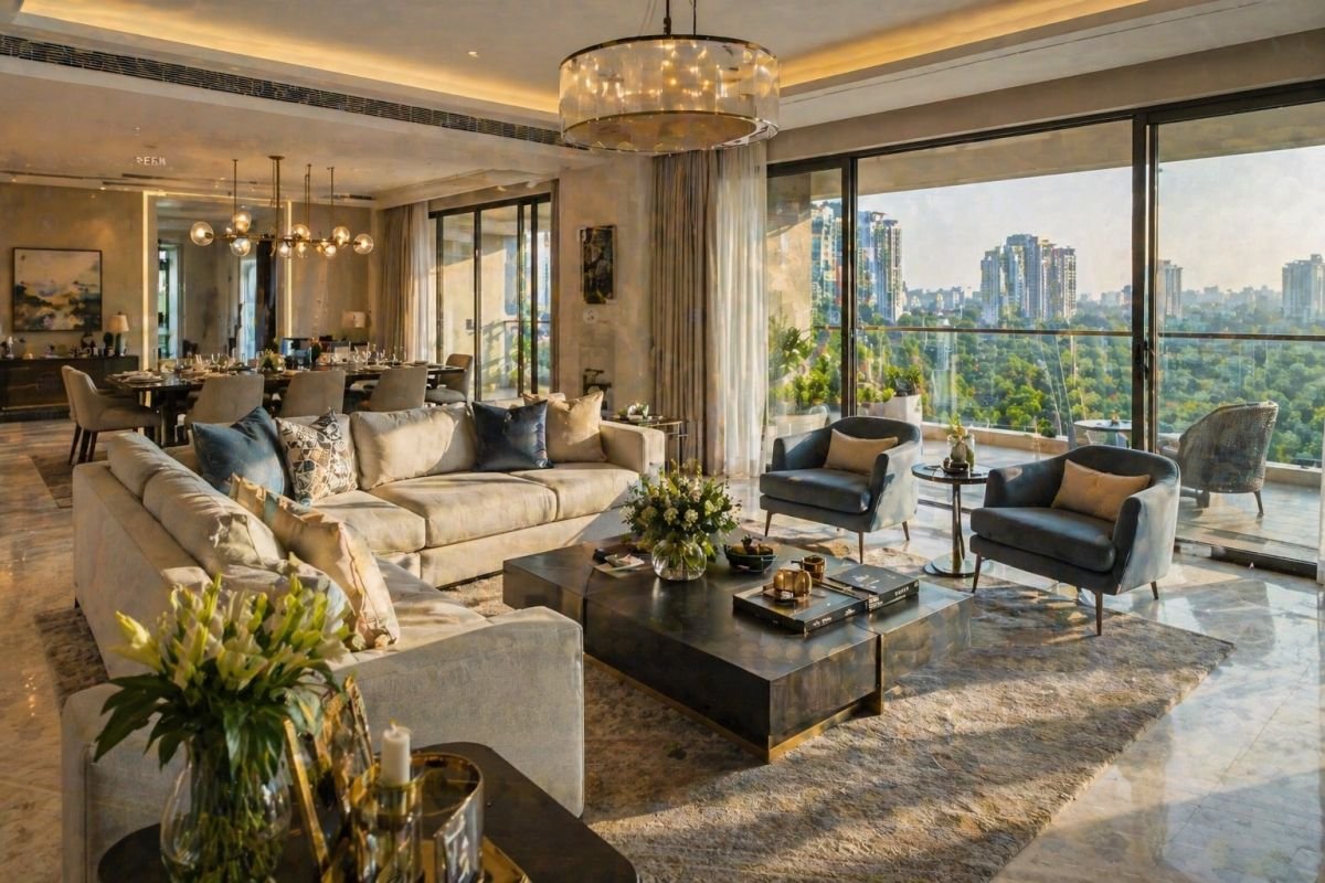 Birla Navya floor plan spacious living room modern interior Gurgaon
