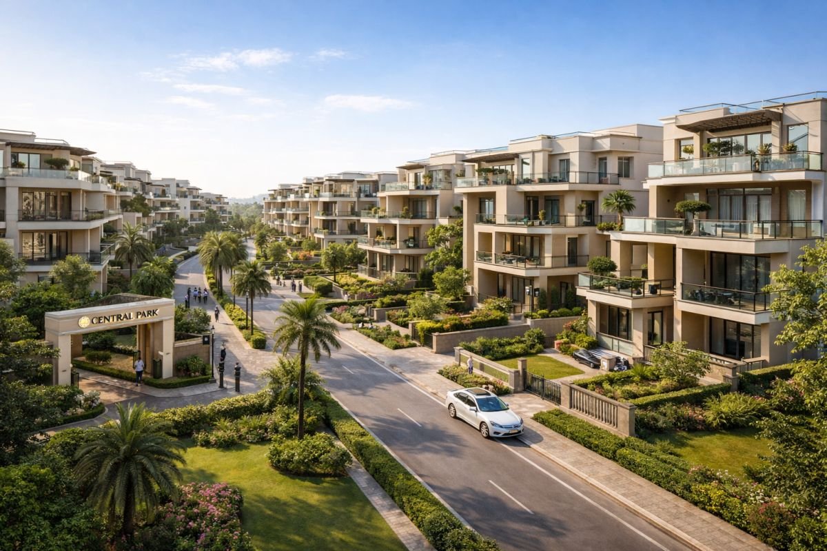 Central Park Sohna luxury residential floors villas with greenery and amenities