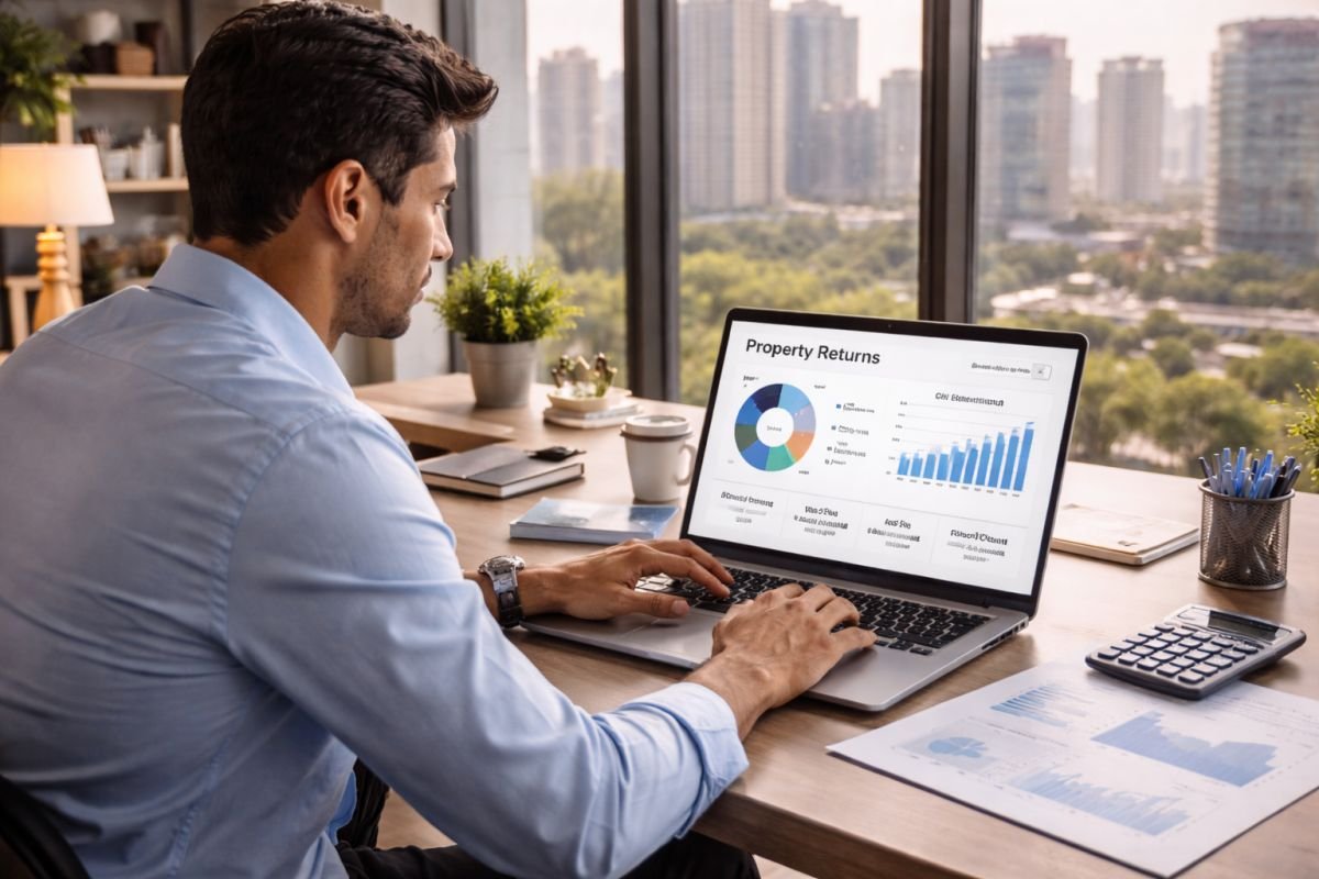 real estate investor evaluating co living investment returns Gurgaon