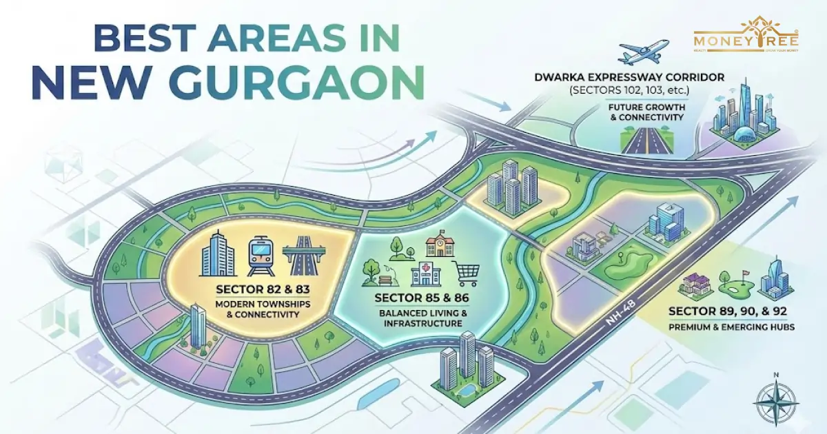 Best sectors for DDJAY plots in Gurgaon including Sohna and Dwarka Expressway
