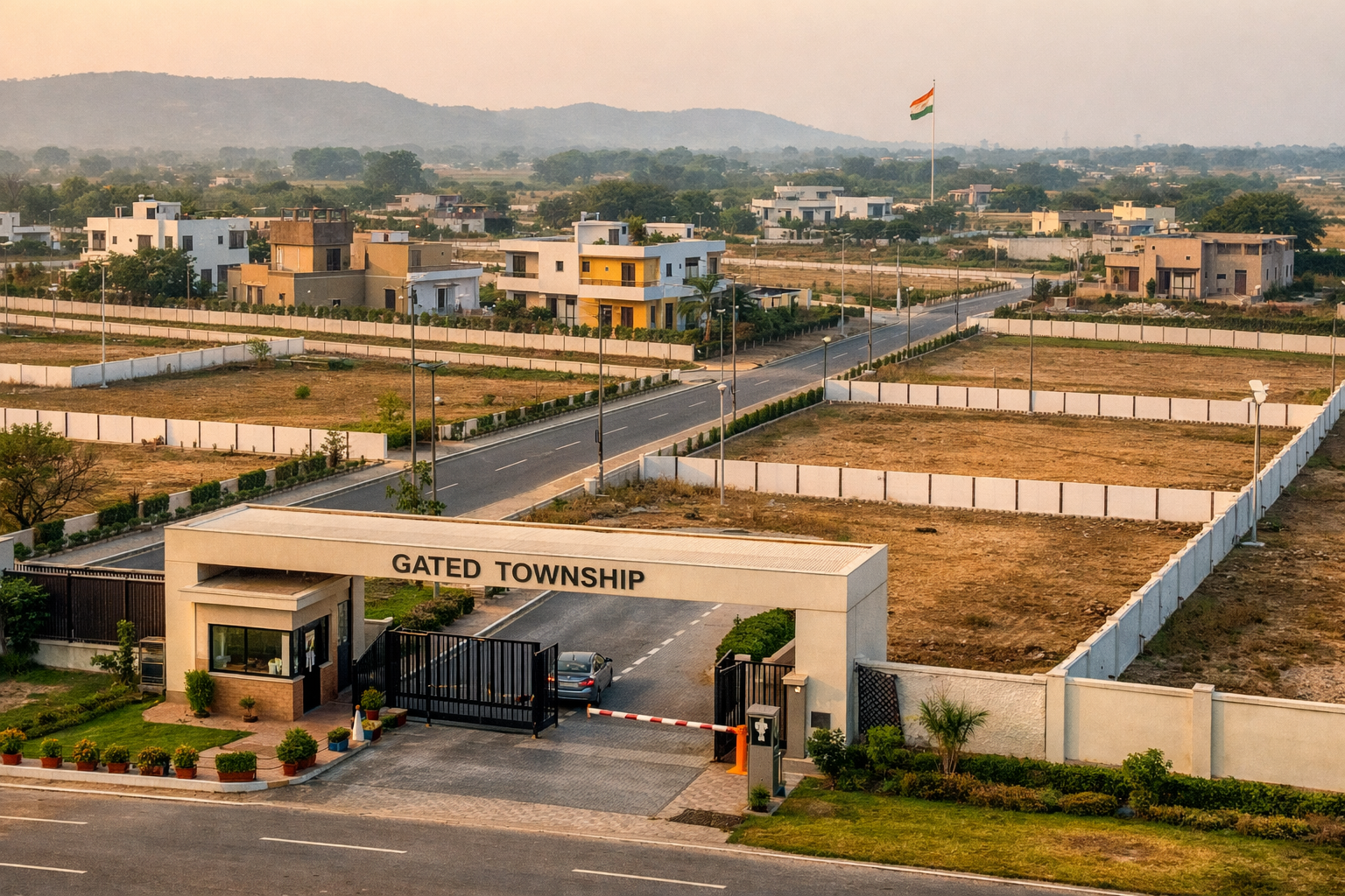 DDJAY plotted development in Sohna with gated layout and internal roads