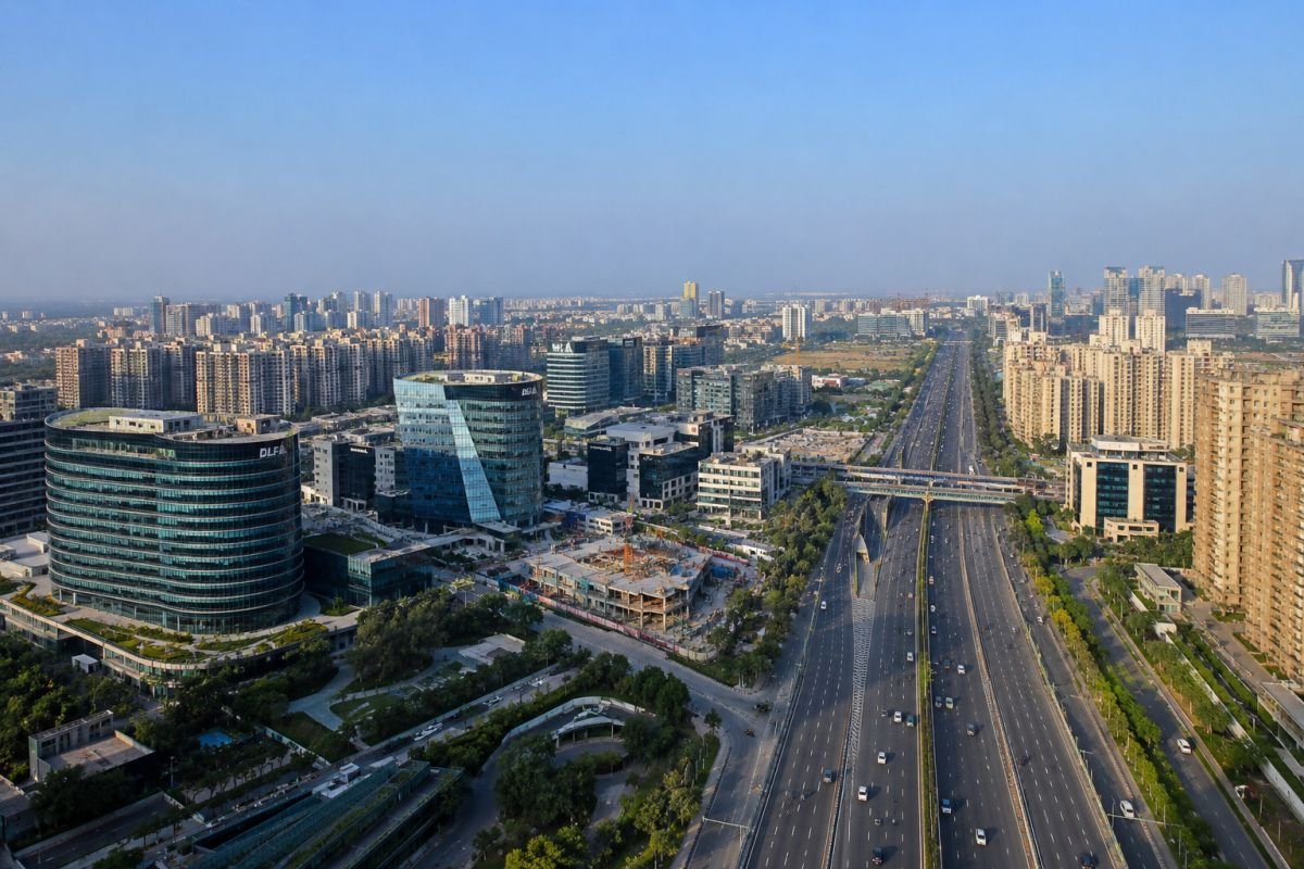 DLF Central 67 location on Golf Course Extension Road Gurgaon
