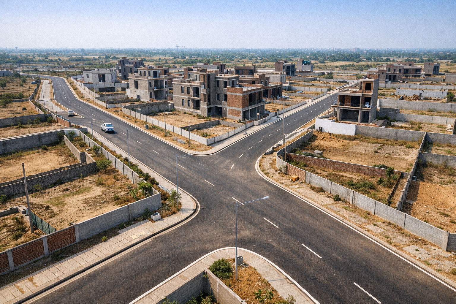 DTCP approved residential plots in Manesar with sector road planning