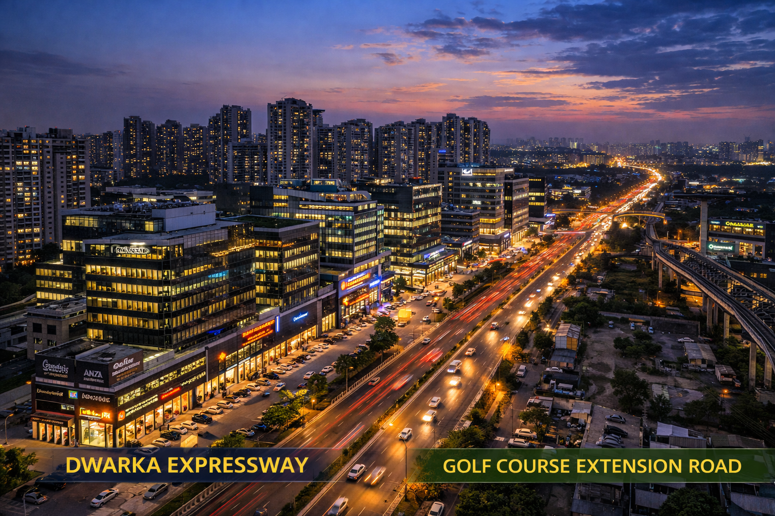 Dwarka Expressway commercial skyline future growth outlook