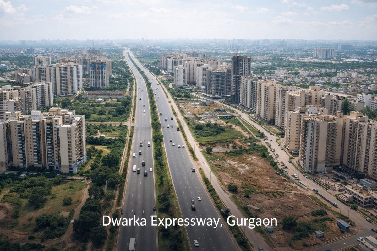 Dwarka Expressway Gurgaon development highway residential projects